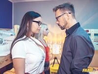 Marilyn Sugar And Sofia Lee Share Big Pulsating Cock