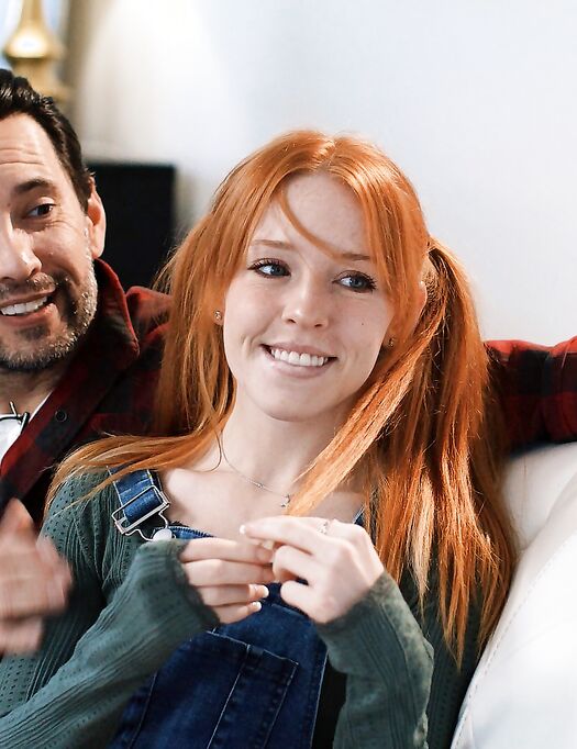 Redhead Cutie Madi Collins Gets Both Of Her Tight Holes Drilled Simultaneously