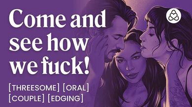 ASMR Audio Porno: la serata al cinema si trasforma in una sessione di sesso a tre Voyeur FFM - Presa in giro e leccate di fica - Storia audio erotica per donne