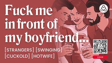 ASMR Audio Porno: prima volta hotwife trio in un club di scambisti con fidanzato cornuto - Per donne