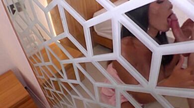 Lardy Thai Ladyboy Dara Serving A Farang