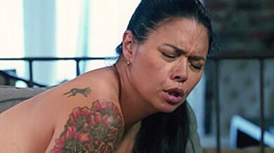 Busty Trans Checking Out Female Plumber In Her