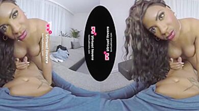 Virtual Reality - Vr - Big Ass Black Shemale