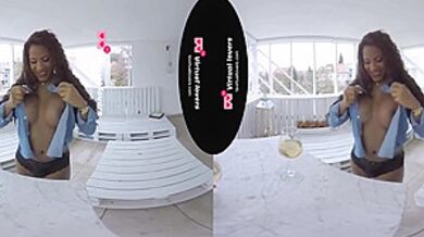 Virtual Reality - Vr - Big Ass Black Shemale