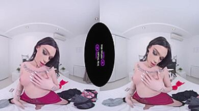 Virtual Reality In Dildo Party For One