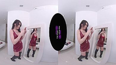 Virtual Reality In Dildo Party For One
