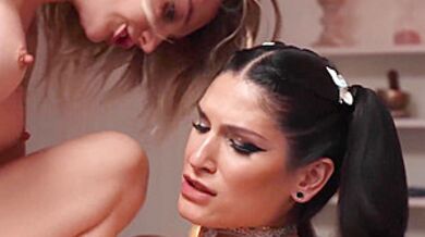 Masseuse Fumbling With Trans Star