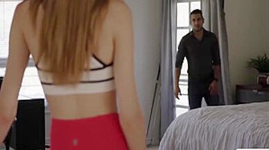 Stepbro Finally Gets A Chance To Fuck Tbabe Crystal Thayers Ass