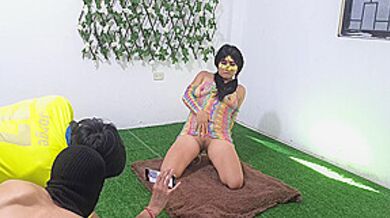 Interesting Award! The Beautiful Model Is Ready For Her First Threesome And Does A Camera Test