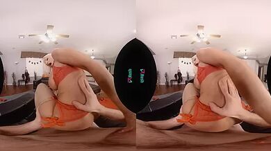 I Love Candy On Halloween!; Busty Blonde Pornstar Blowjob And Sex