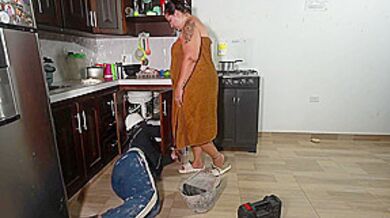 Plumbing Worker Fucking A Very Hot Girl At Work