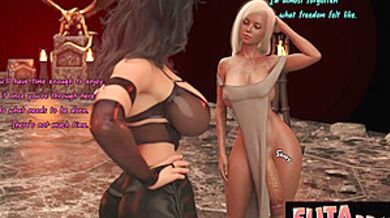 Hothy Big Tittied Babe Gets To Ride The Cock Of Her Goddess