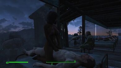 Cowgirl Porn in un edificio con finestre di vetro | Giochi per adulti