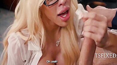 Cliff Jensen And Brittney Kade - Hot Trans Assistant Lets Boss Freeuse On His Bday 6 Min