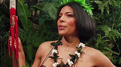 I Stumbled Upon Busty Latina Trans Warrior Babe