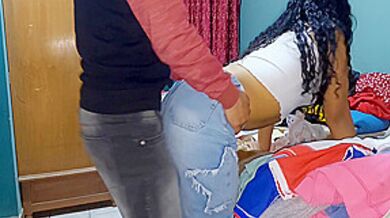 Doggy Style Sex In Clothes, Rubbing The Ass, Dry Sex