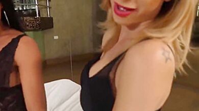Sexy Brazilian Trannies Reverse Gangbang A Guy