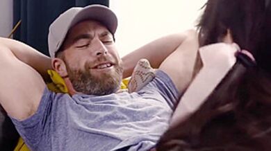 Lucky Dude Bareback Fucks New Ts Roommate So Hard