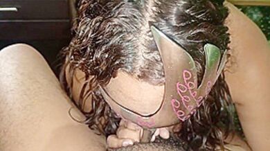 My Neighbor Doing Oral Sex, How Delicious She Puts My Whole Cock In Her Mouth