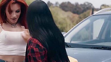 Ariel Demure In Trans Teaching Her Friend Romi