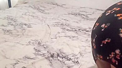 Fat Stepmother-in-law Cleans Room