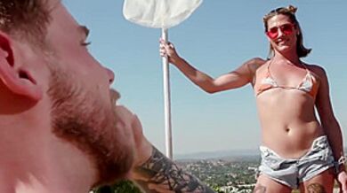 Rich Dude Distracted By Ts Pool Cleaner