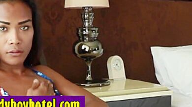 Horny Asian Shemale Slut Masturbated