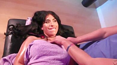 Tits Ts Analed By Her Cute Masseur - Avery Lust