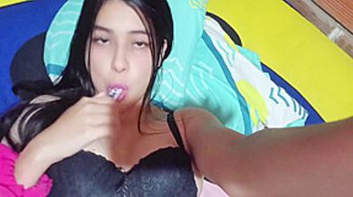 Masturbates With Her English Teacher