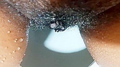 Lonely Maid Pussy Fingered By House Owner In Bathroom While Bathing Without Dress