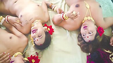 Desi Tharki Indian Jamindar Stepbrothers Share Their Four Wives At The Same Time For Real Gangbang ( Hindi Audio ) 28 Min - Bengali Bhabhi And Stepdad