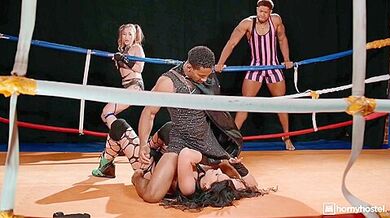 Wild Interracial Boxing Event - Tag Me In - Amalia Davis Takes On Bbc