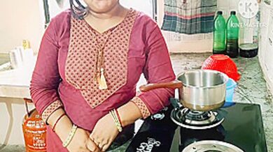 Indian Desi Neighbor Boy With Kitchen