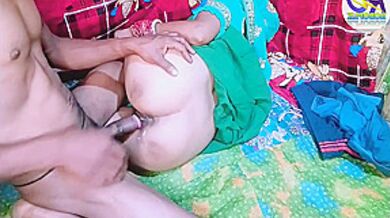 Nice Fucking, Lifted The Saree And Put The Cum In The Ass, Hindi Audio