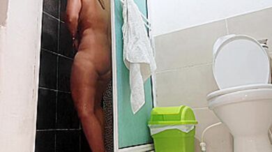 Young Naked Woman Recorded In Shower