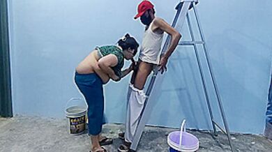 Desi Bhabhi Fucked By Painter In Home