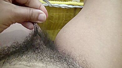 Real : Perverted Stepmother Masturbates While Watching Her Stepson Shower