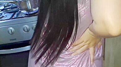 We Almost Got Discovered! Stepmother-in-law And Stepson-in-law Are Left Alone, It Becomes