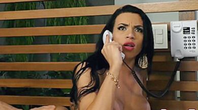 Bianca Reis - Tgirl Gets Filled From Both Ends