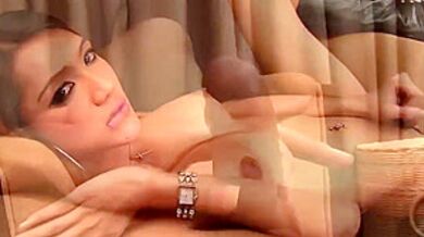 Redhead Ladyboy In Jean Top Pulls Out A Monster Dick On The Stool