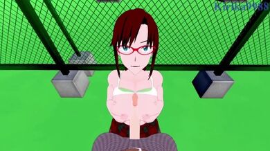 Mari Illustrious Makinami e io facciamo sesso intenso sul tetto. - Neon Genesis Evangelion Hentai