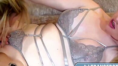 Ts Gals In A Blonde Anal Action! 11 Min - Becki Bottomz And Ashley Fires