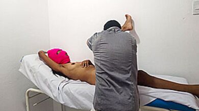 Gives His Patient A Massage To Relieve Stress