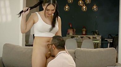 Gorgeous Ts Stepdaughter Analed By Black Stepdad