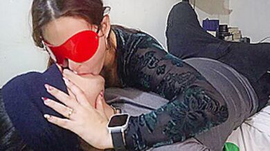 Beautiful Stepsister Kisses Me With Tongue On Her Bed And Passes Me Her Saliva