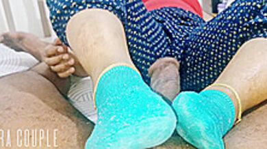 Stepsister Playing Feet Job With Her Stepbrother Dick