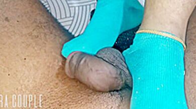 Stepsister Playing Feet Job With Her Stepbrother Dick