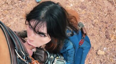 Busty Brunette Vault Dweller Is Thristy & Will Anything For A Drink Of Nuka Cola - Sweetie Fox