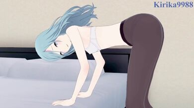 Shizuku Hinomori ed io facciamo sesso intenso in camera da letto. - Progetto SEKAI Hentai