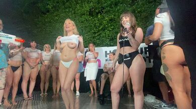 Colpo! Gara di magliette T bagnate alla festa in piscina di PornCrush con Blake Blossom, Summer Vixen, Rissa May